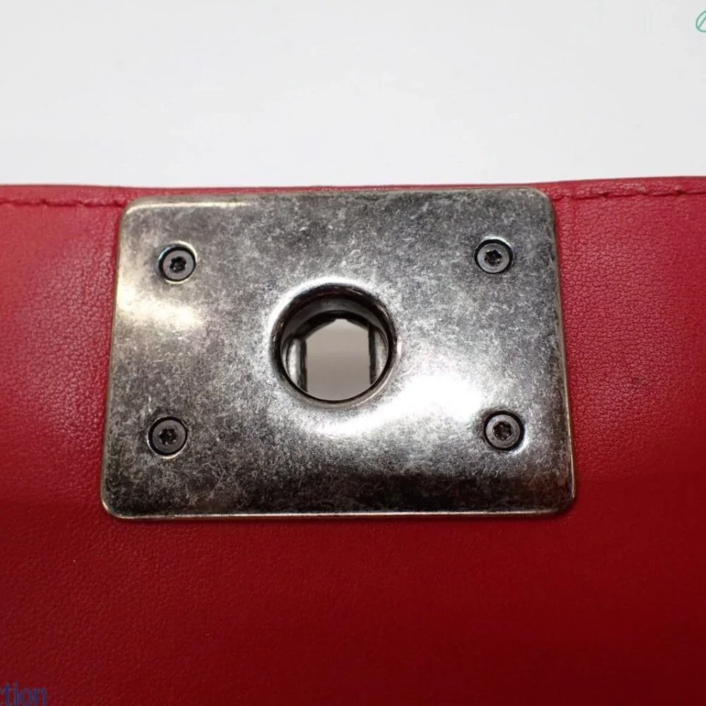 Chanel Red Boy Bag 21 Series (shown live) - Picture 12 of 14